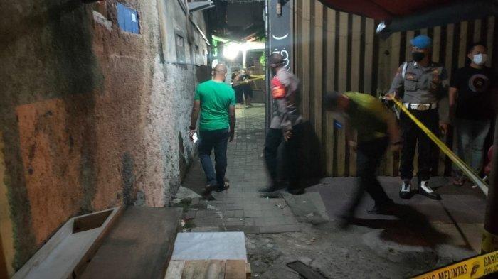 Lokasi penembakan terhadap Ustadz Armand oleh orang tidak dikenal. Salah satu pelaku mengenakan atribut ojek online di Kecamatan Pinang, Kota Tangerang, Sabtu (18/9/2021) petang.