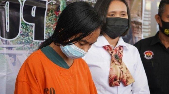 Tersangka NKA (24) yang nekad merekayasa sebuah kasus perampokan