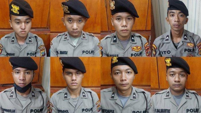 Inilah wajah 8 polisi berpangkat Bripda yang diduga menyerang RS Bandung.