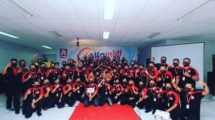 Alfamidi cabang Medan menyelenggarakan kegiatan National Operation Meeting (NOM) 2021 di kantor cabang di Jalan MG Manurung No.8A Medan yang dilaksanakan secara online.