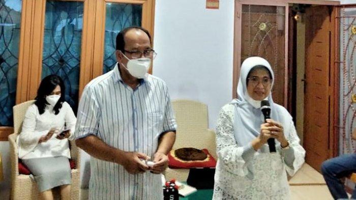 Paslon Tunggal Pilkada Siantar, Asner Silalahi dan dr Susanti pada, Rabu (9/12/2020) petang.