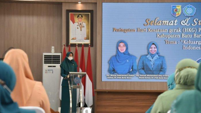 Dalam memperingati Hari Kesatuan Gerak (HKG) PKK ke-49 Tahun 2021. Tim penggerak PKK Kabupaten Batu Bara menggelar acara Peringatan yang berlangsung di Aula Rumah Dinas Bupati Komplek Tanjung Gading, Senin (2/08/2021).