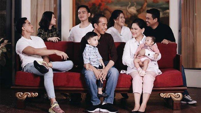 Foto bersama keluarga Presiden Jokowi