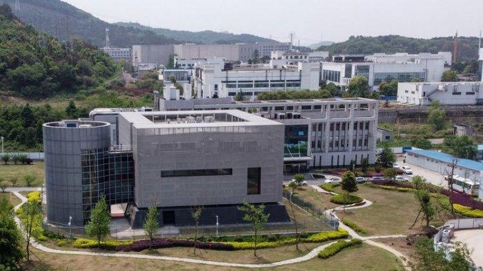 Foto yang diambil pada 17 April 2020 menunjukkan bangunan laboratorium P4 di Institut Virologi Wuhan, Provinsi Hubei, China. (HECTOR RETAMAL/AFP) (HECTOR RETAMAL/AFP)