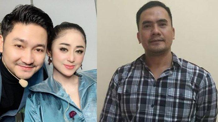 Kolase foto Dewi Perssik, Angga Wijaya, dan Saipul Jamil