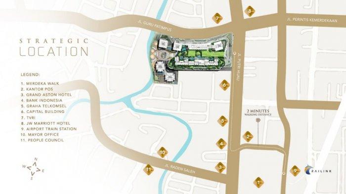 Lokasi Podomoro City Deli Medan yang sangat strategis di pusat kota Medan