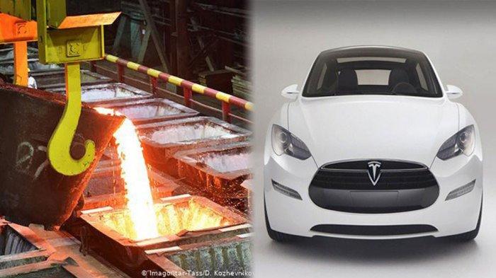 Peleburan nikel dan mobil listrik Tesla