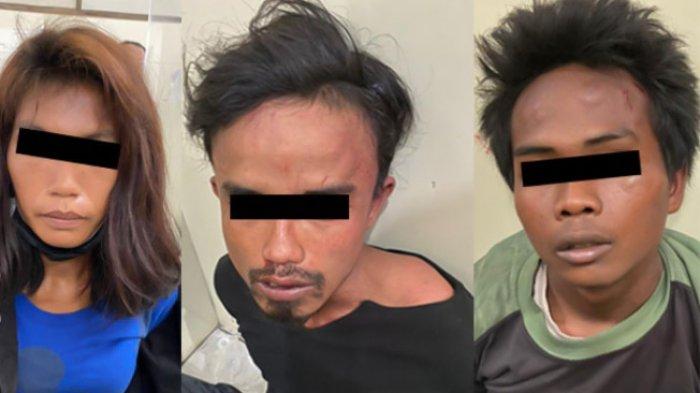 Tiga orang terduga pelaku ditangkap di kawasan Jalan Sisingamangaraja, Kecamatan Medan Amplas, Kota Medan, Sumatera Utara, pada Selasa (29/9/2020).