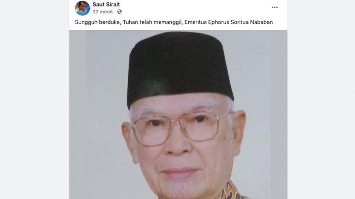 Postingan FB Saut Sirait