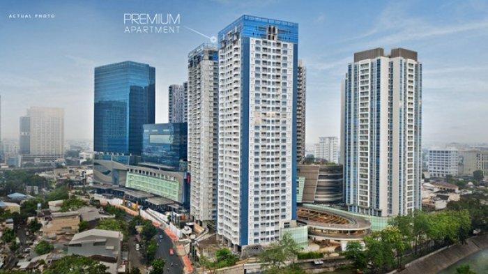 Premium Apartment di sisi jalan Guru Patimpus tampak dari jalan Gatot Subroto.