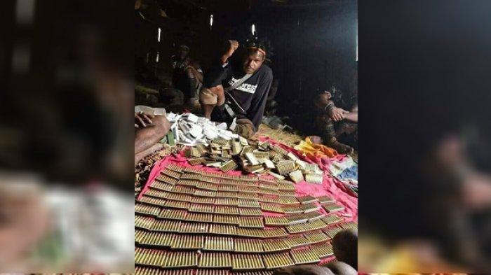 Ribuan amunisi baru yang diklaim milik KKB Egianus Kogoya