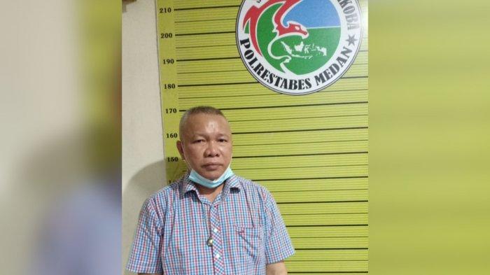 Sekretaris Daerah Nias Utara Yafeti Nazara ditangkap kepolisian, Minggu (13/6/2021) dinihari.