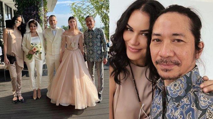 Shopia Latjuba dan Abdee Slank saat datang ke pernikahan Mantan Suami (instagram)