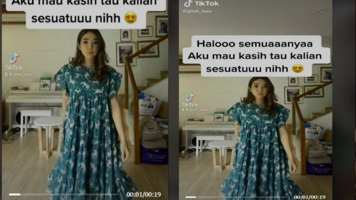 Tangkap Layar Video Baru Gisel Goyang TikTok