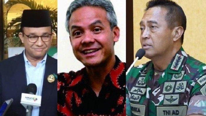 Anies Baswedan, Ganjar Pranowo dan Andika Perkasa diusulkan secara resmi menjadi bakal calon presiden Partai NasDem. Simak harta kekayaan Ganjar, Andika Perkasa dan Anies Baswedan