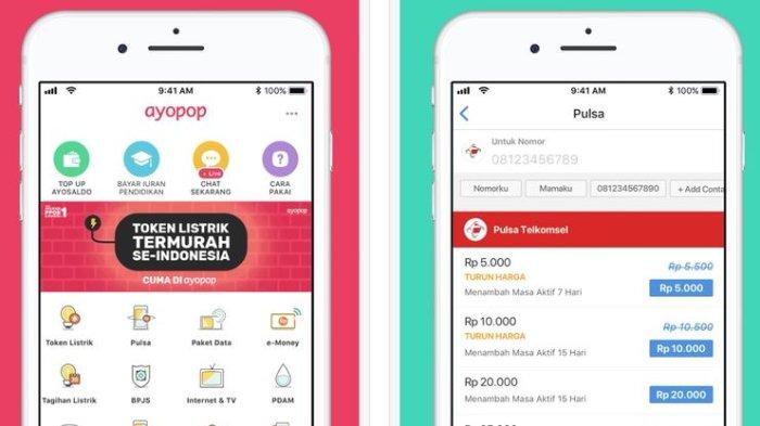 Aplikasi jual pulsa online AyoPop.