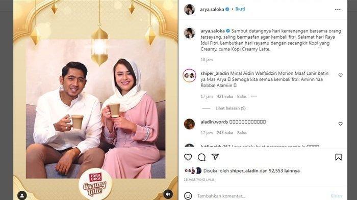 Arya Saloka Posting Momen Lebaran bersama Amanda Manopo (capture/Instagram/Arya_Saloka)