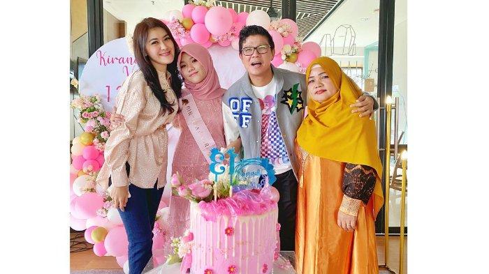 Bunga Niari dan Andika Mahesa akur di ulang tahun anak