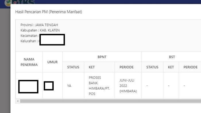 Cara mengecek apakah masyarakat terdaftar sebagai penerima BPNT atau bantuan sembako via cekbansos.kemensos.go.id.