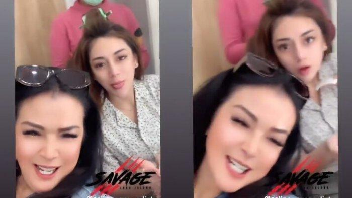 Celine Evangelista bersama Jennifer Jill setelah cerai dari Stefan William