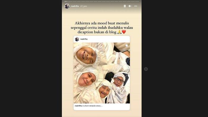Curhatan Nadya Arifta di Instagram