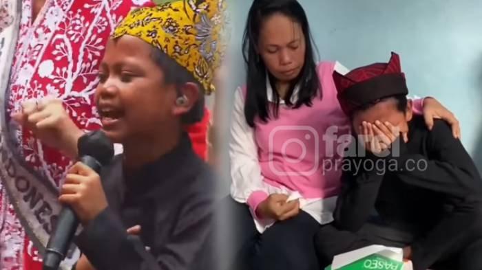 Farel Prayoga pulang ke Banyuwangi, peluk sang Ibu dan menangis