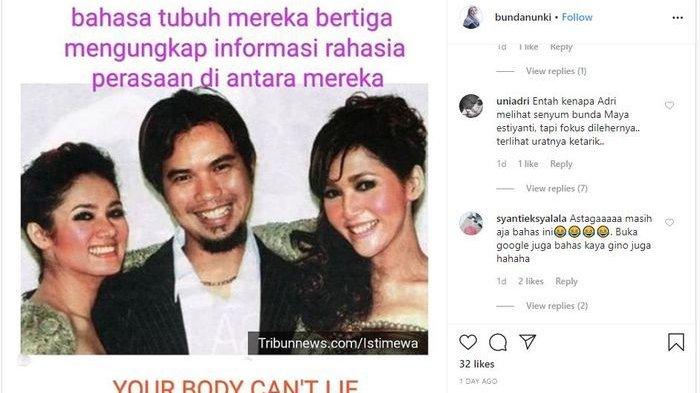 foto lawas Maia Estianty, Mulan Jameela dan Ahmad Dhani
