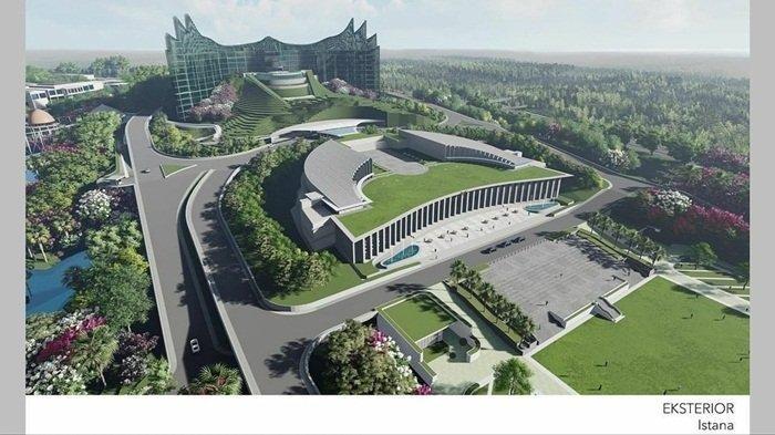 Foto rancangan desain Istana Negara dari atas