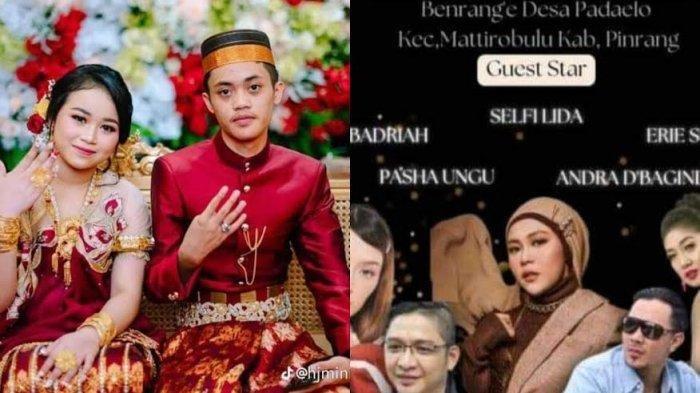 Foto viral pernikahan sultan berlokasi di Kampung Benrangge, Desa Padaelo, Kecamatan Mattiro Bulu, Kabupaten Pinrang, Sulawesi Selatan, pada Rabu (7/9/2022). Deretan artis ibukota yang meramaikan pernikahan sultan ini yakni Pasha Ungu, Siti Badriah, Selfi LIDA, Erie Suzan, dan D'Bagindas.