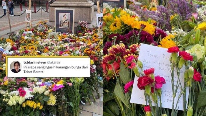 Heboh karangan bunga berbahasa Indonesia sebagai ucapan duka atas meninggalnya Ratu Elizabeth II di Inggris