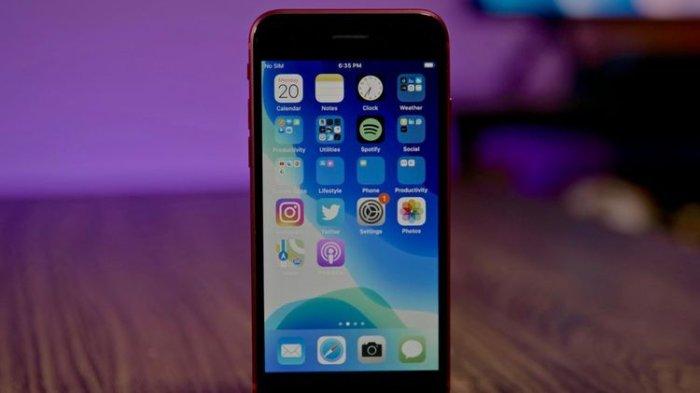 Ilustrasi iPhone SE generasi kedua.