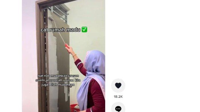 Istri rela cat rumah madu suami