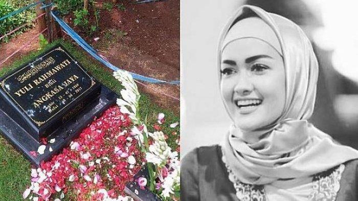Sosok almarhumah Julia Perez dan makamnya di TPU Pondok Rangon Jakarta Timur