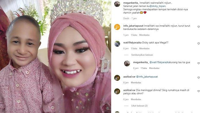Sahabat umumkan kabar Dicky Topan meninggal dunia pada Kamis 7 Juli 2022