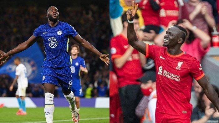 Kolase penyerang Chelsea, Romelu Lukaku dan Sadio Mane yang merupakan bomber andalan Liverpool.