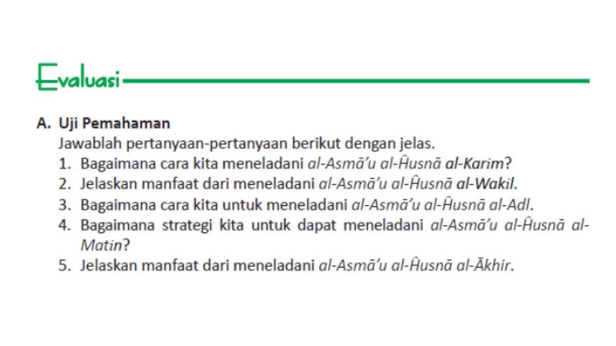 Kunci Jawaban PAI dan Budi Pekerti Kelas 10 SMA Halaman 19.
