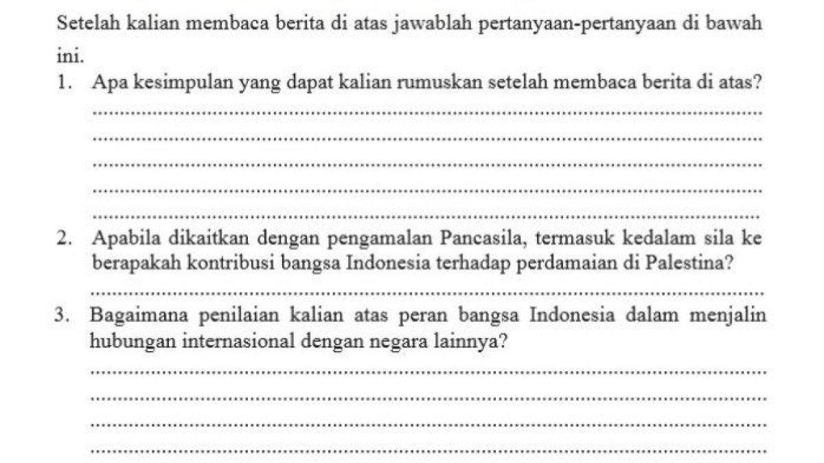 Berikut kunci jawaban PKN kelas 11 halaman 130 131 Tugas Mandiri 4.3. Apa kesimpulan yang dapat kalian rumuskan setelah membaca berita di atas?