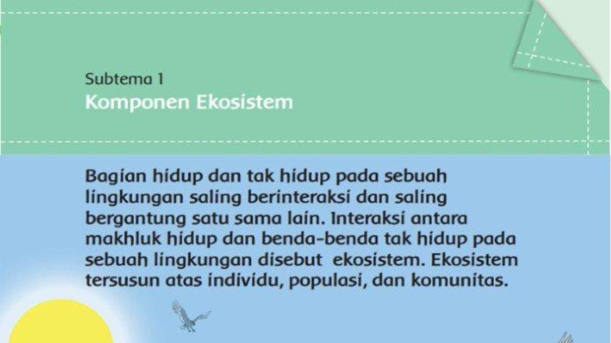 Kunci Jawaban Tema 5 Kelas 5 SD Halaman 2 4 6 7 8 Buku Tematik Subtema 1 Pembelajaran 1.
