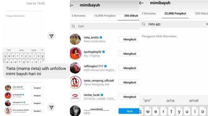 Mama Rieta unfollow Mimi Bayuh