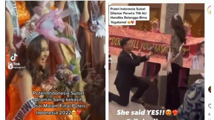 Momen saat Dini dilamar putra Marsekal Hadi Tjahjanto
