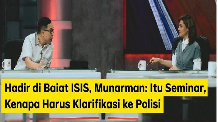 Munarman vs Najwa Shihab di acara Mata Najwa. Munarman kesal pertanyaan Najwa Shihab soal baiat ISIS di Makassar.