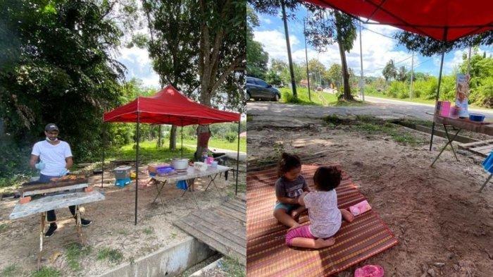Nadiah dan suaminya biasa berbisnis di pinggir jalan sebelum menyewa ruko.