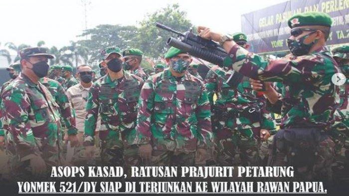 Asops Kasad saat mengecek kesiapan Pasukan 'Macan Kumbang' Yonif Mekanis 521