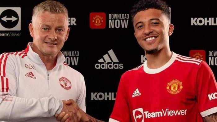 Pemain baru Manchester United Jadon Sancho.