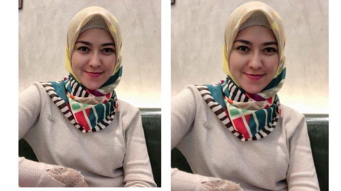 Penamoilan BUnga Niari berhijab