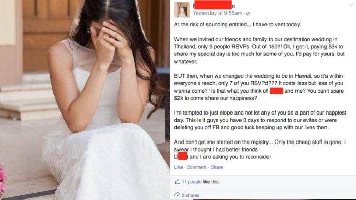 Pengantin undang 150 tamu tapi yang mau datang hanya 9 orang, ternyata karena ini