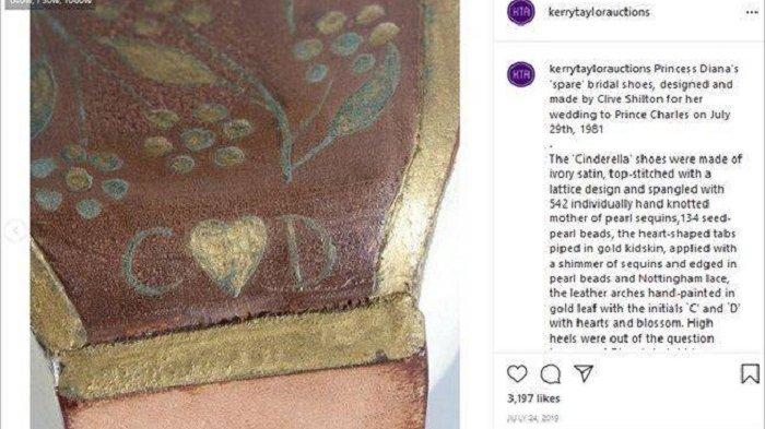 Pesan cinta di sepatu pengantin Putri Diana
