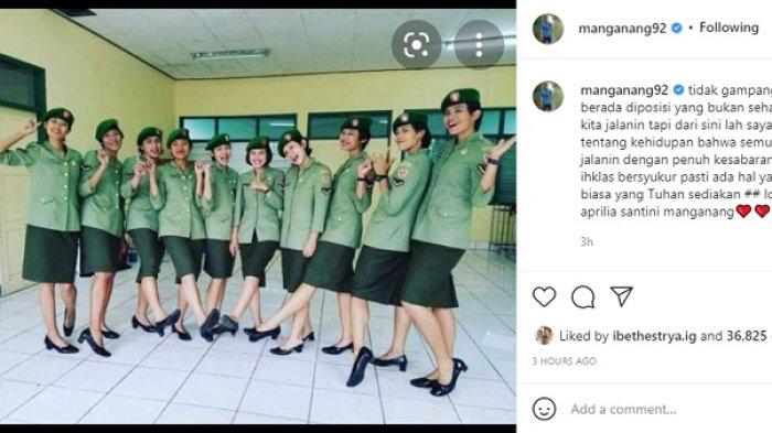 Postingan Instagram Aprilio Manganang