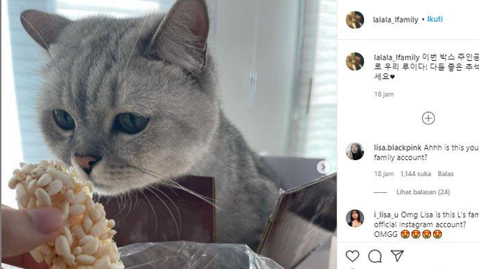 Postingan pertama akun Instagram hewan peliharaan Lisa BLACKPINK