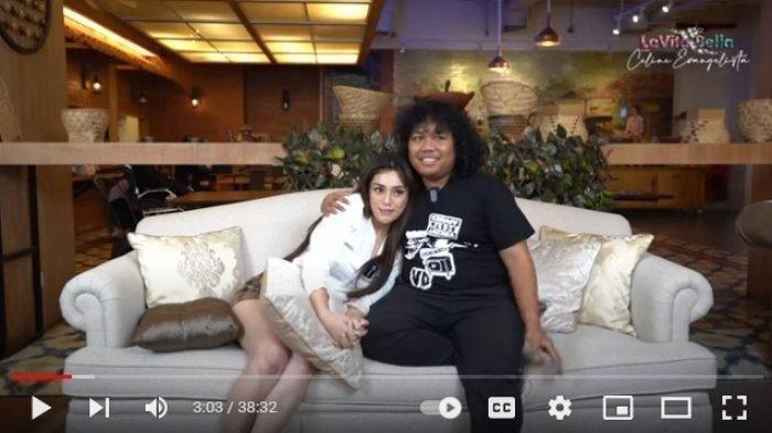Potret Celine Evangelista dan Marshel Widianto.